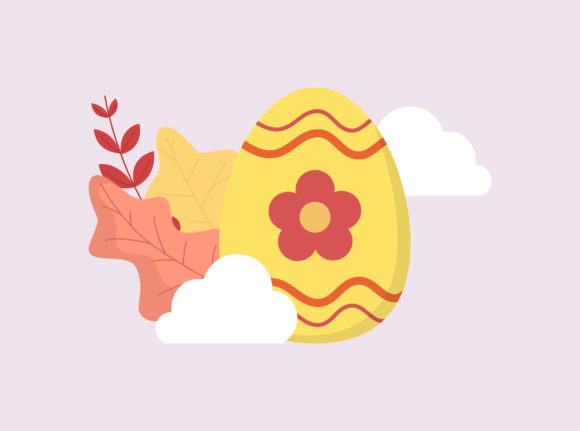 Easter Egg Flower Floral Cloud Vector: A Versatile Design Solution