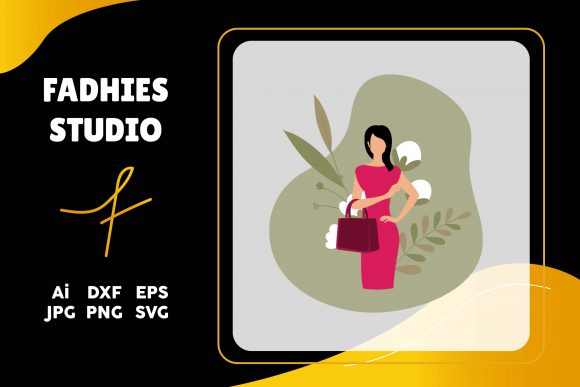 Embracing Elegance: The Woman Floral Background Illustration in Modern Design