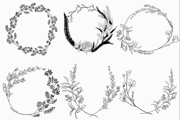 Exploring Geometric Vector Floral Wreaths: A Versatile Design Element
