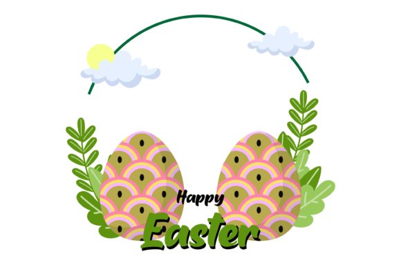 Floral Elegance: The Easter Egg Frame