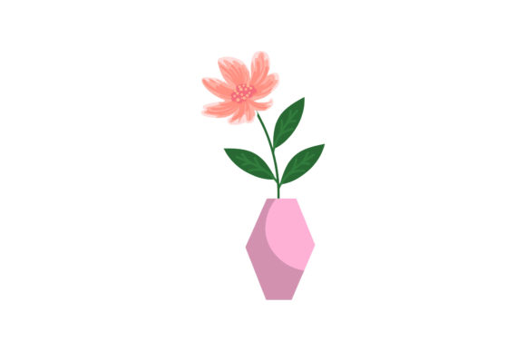Spring Botanical Floral Pot Vector: A Versatile Design for Creative Projects